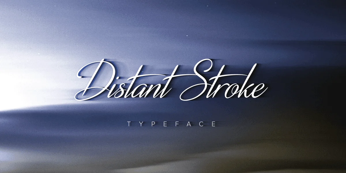 Distant Stroke Font Family