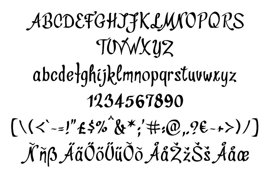 Divat Font preview 5