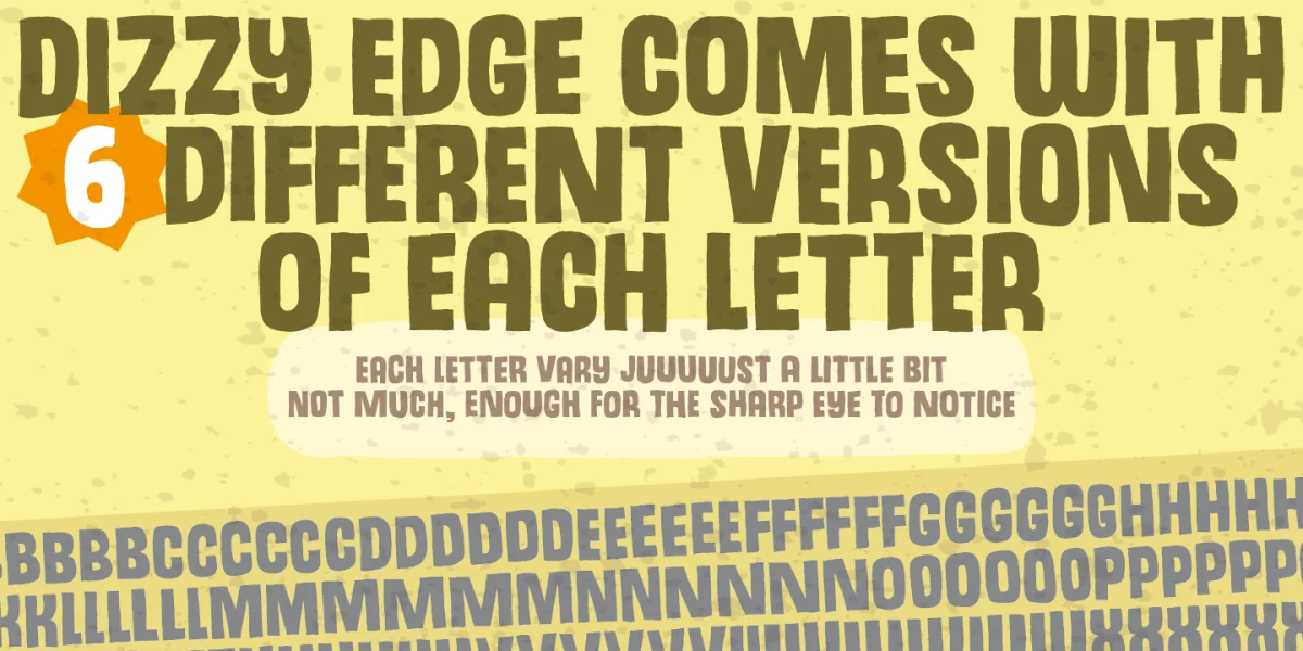 Dizzy Edge DEMO Font preview 3