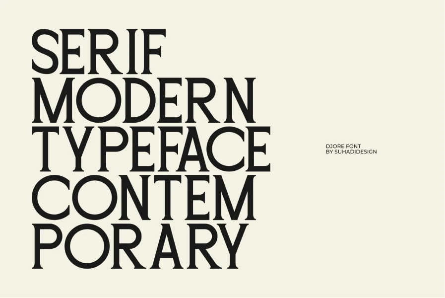 Djore DEMO Font preview 2