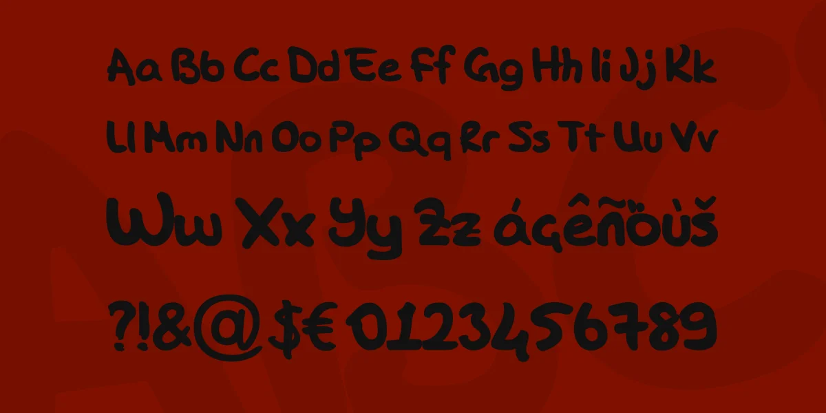 DK Hand Font preview 4