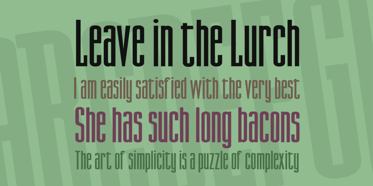 DN Titling Font preview 2