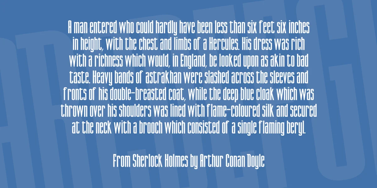 DN Titling Font preview 3