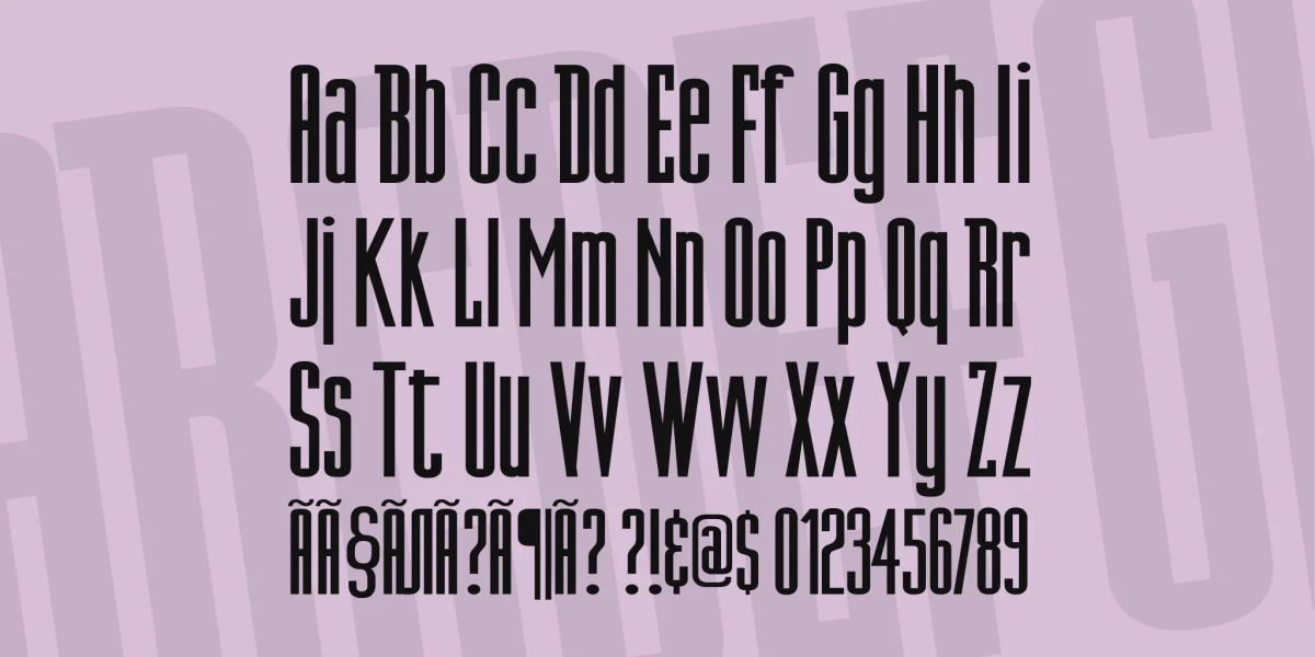 DN Titling Font preview 4