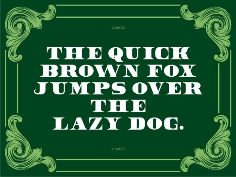 Dollar Bill Font preview 2