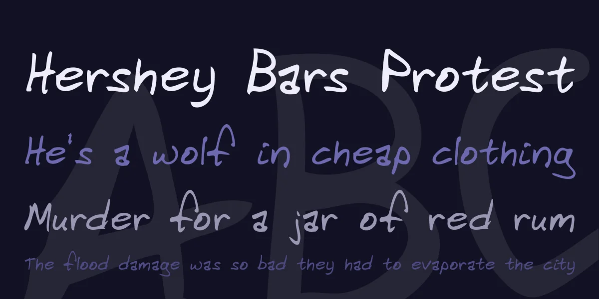 Domestic Manners Font preview 2