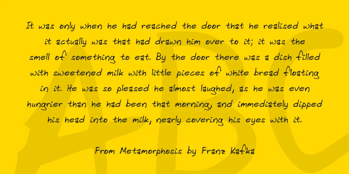 Domestic Manners Font preview 3
