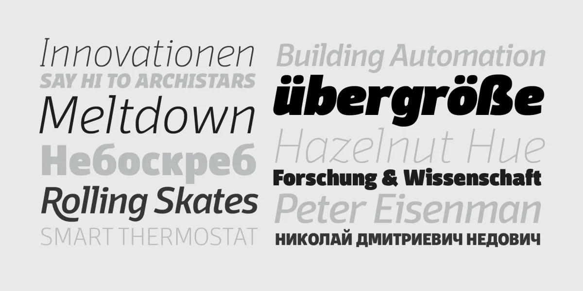 Domotika Trial Font Family preview 2