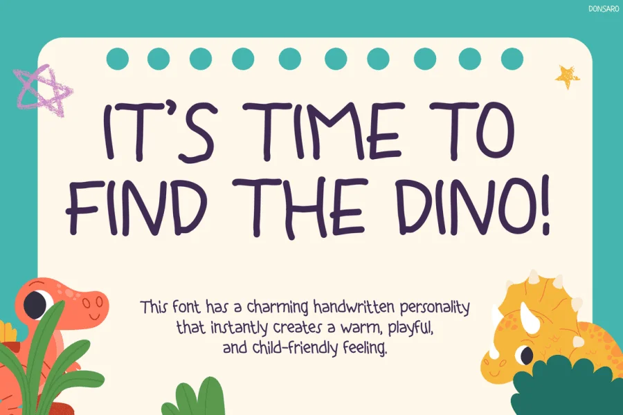 Donsaro Font preview 5