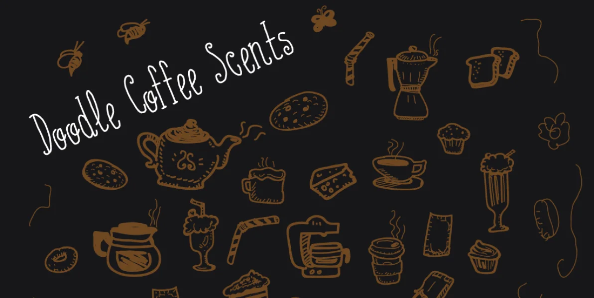 Doodle Coffee Scents Font preview 2