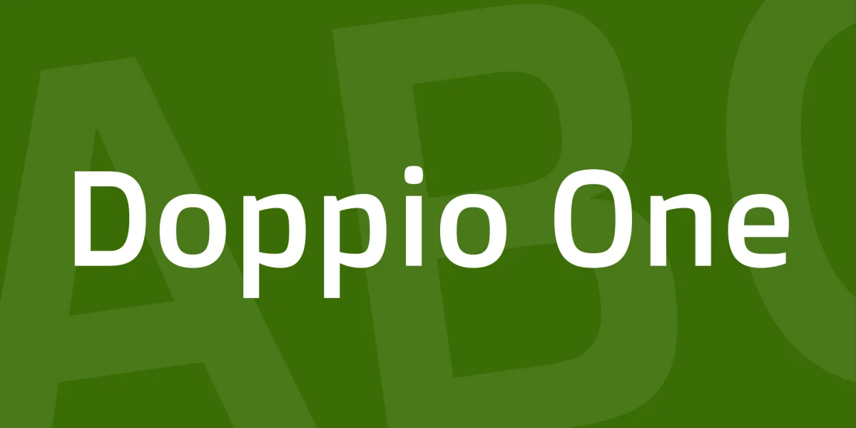 Doppio One Font
