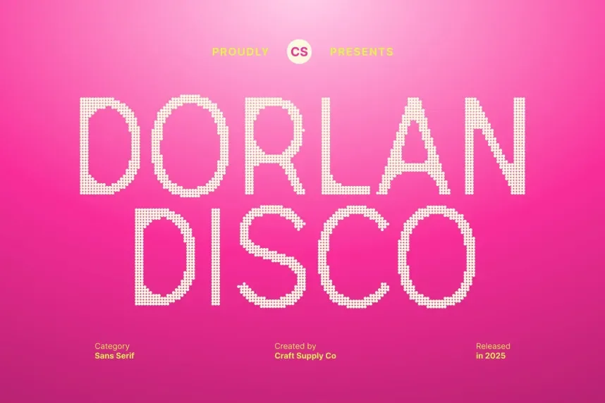 Dorlan Disco Font preview 2