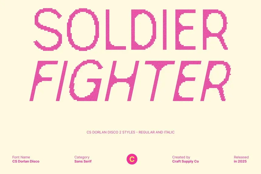 Dorlan Disco Font preview 3