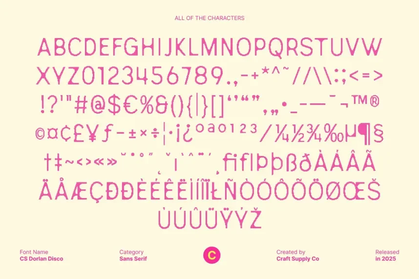 Dorlan Disco Font preview 6