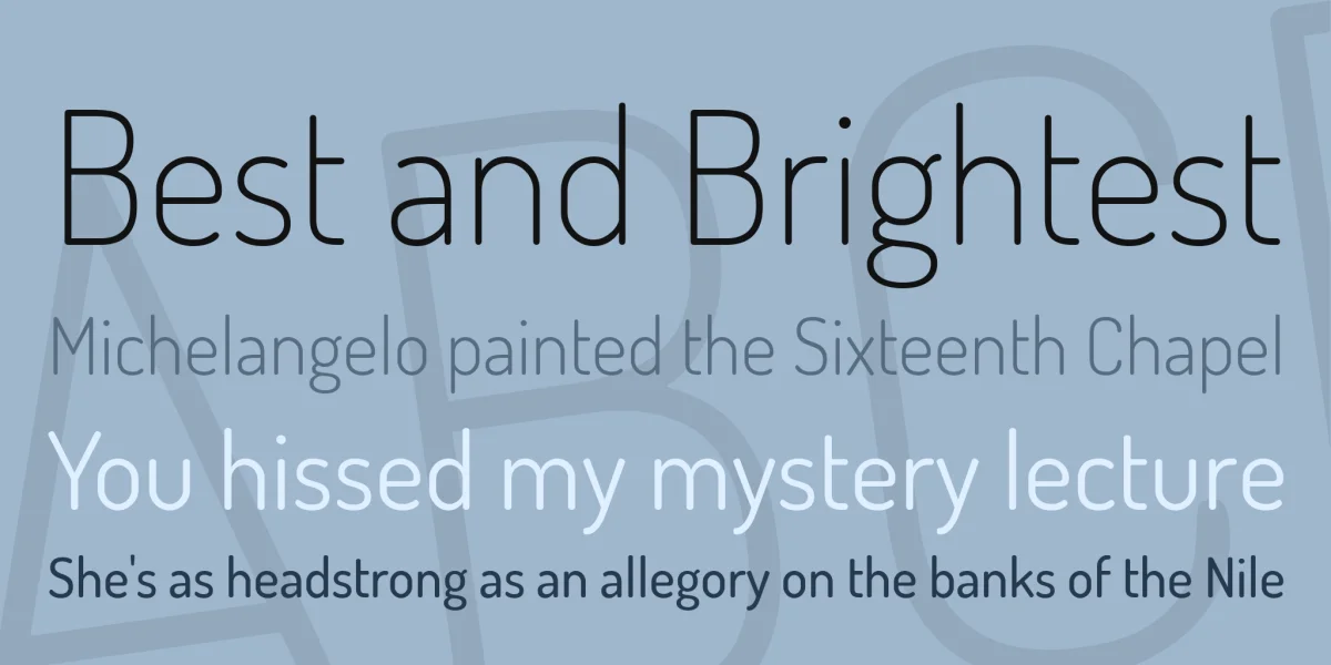 Dosis Font Family preview 2