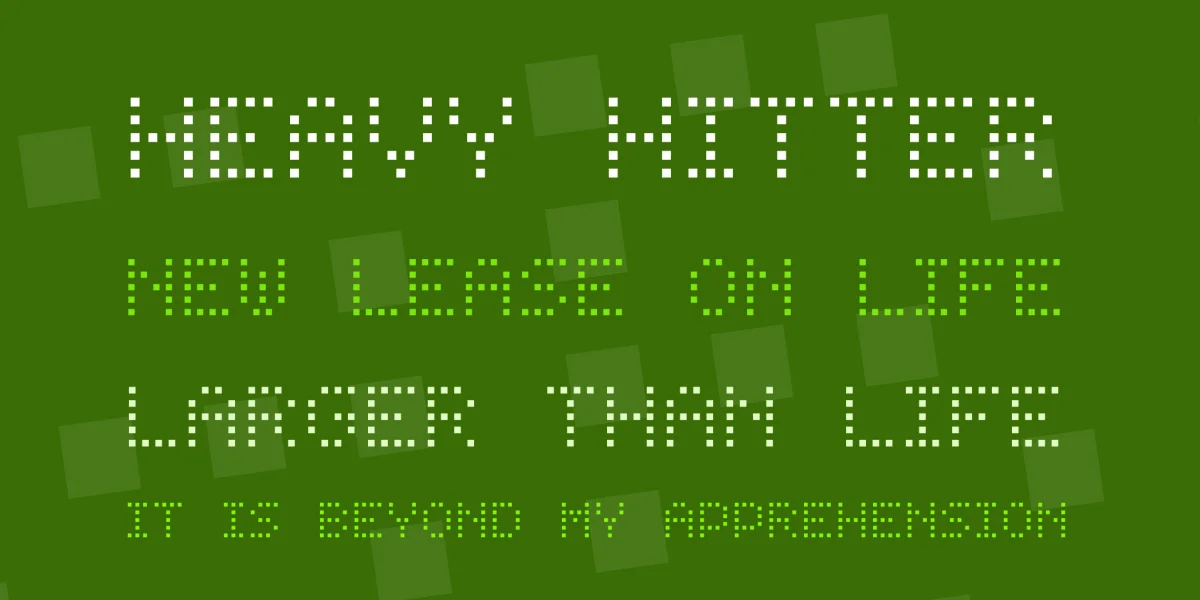 Dot Digital-7 Font preview 2