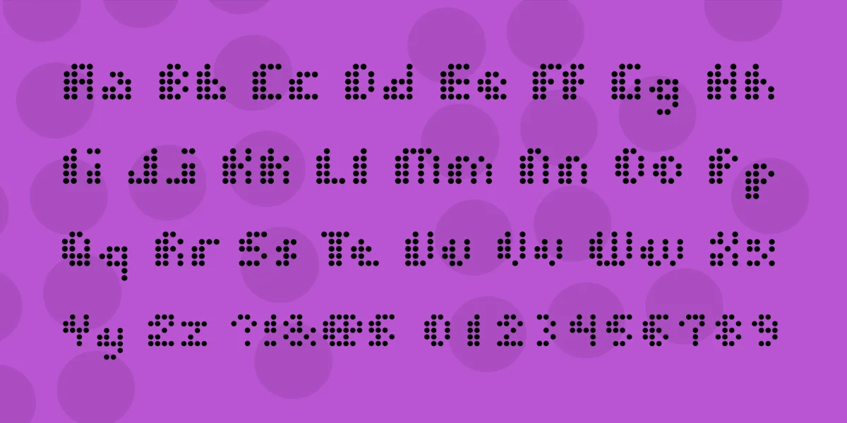 Dot Short of a Matrix Font preview 2