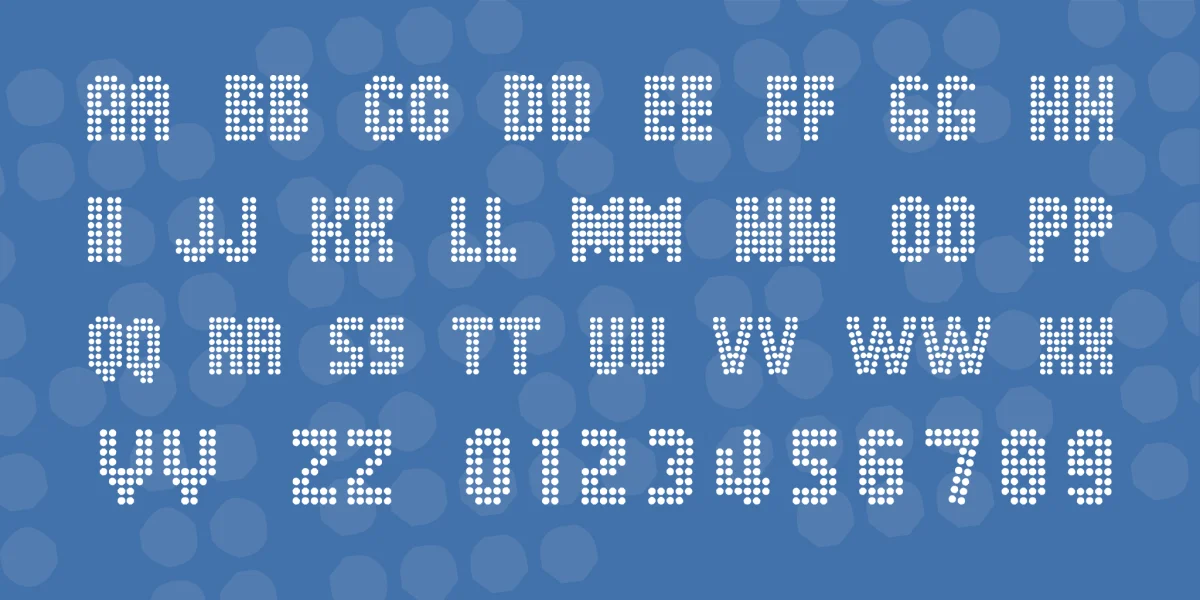 Dot Spot Font preview 3