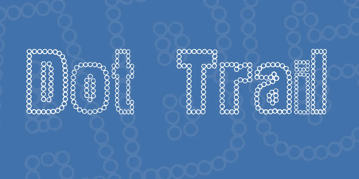 Dot Trail Font