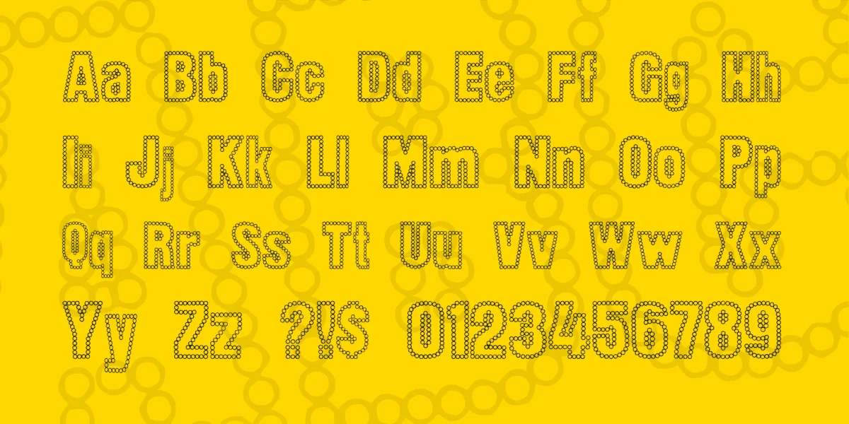 Dot Trail Font preview 3