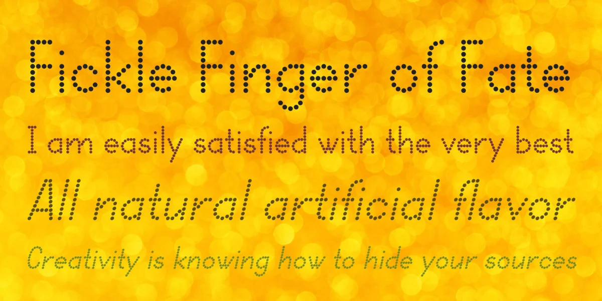 DOTCIRFUL Font Family preview 2