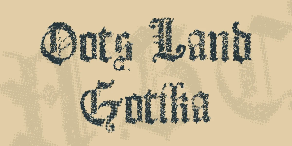 Dots Land Gotika Font preview 2