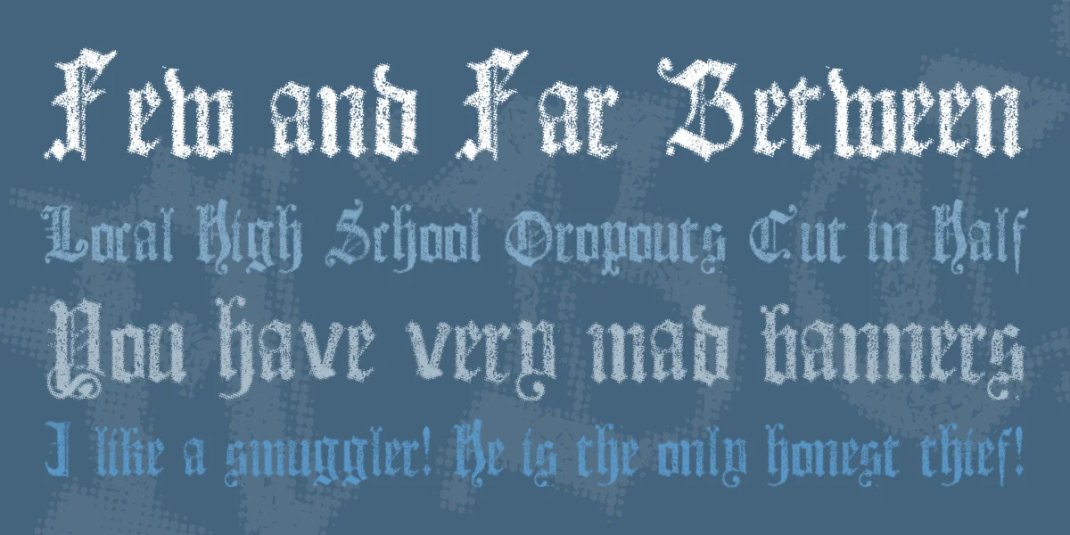 Dots Land Gotika Font preview 3