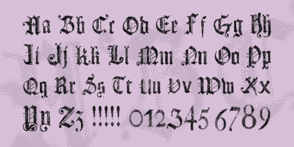 Dots Land Gotika Font preview 4