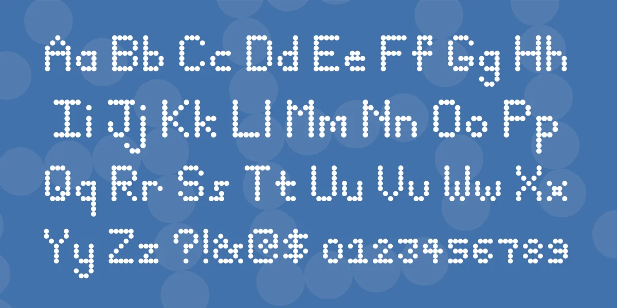 dotty Font preview 3
