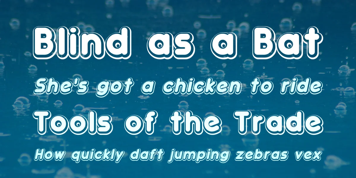 Double•Bubble Shadow Font Family preview 2