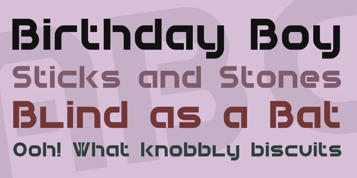 Double Force 7 Font preview 2