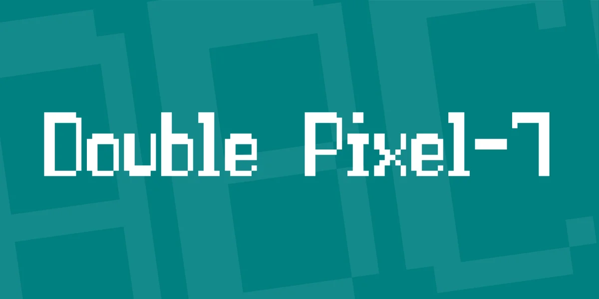 Double Pixel-7 Font