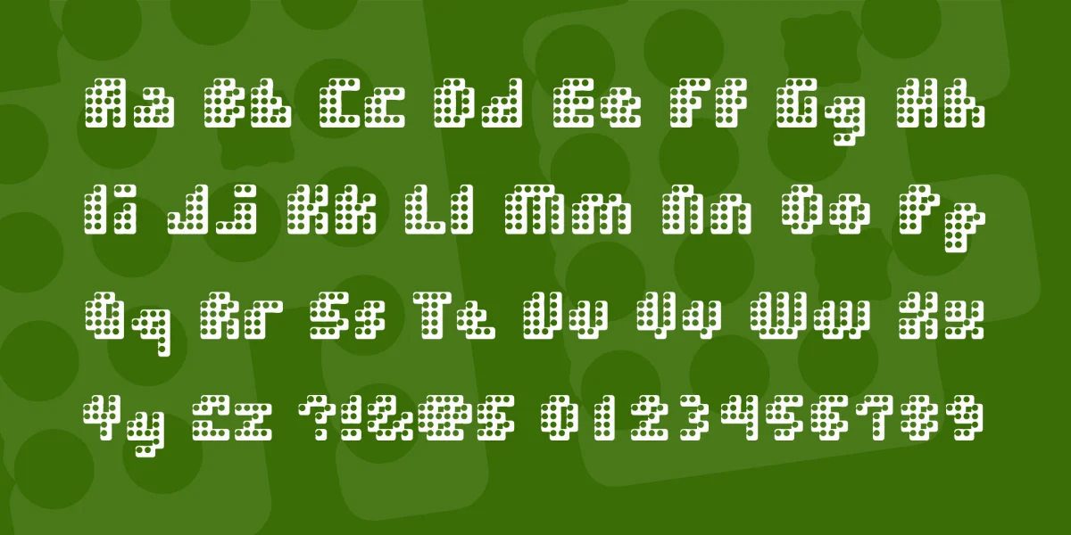 Double Strike Font preview 2