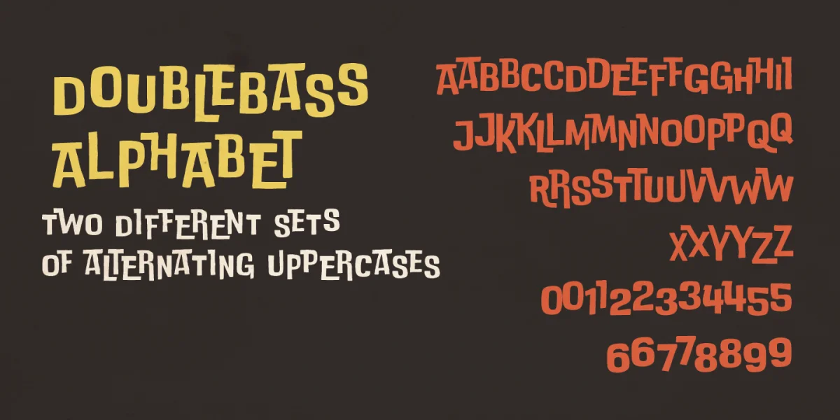 DoubleBass Font Family preview 5