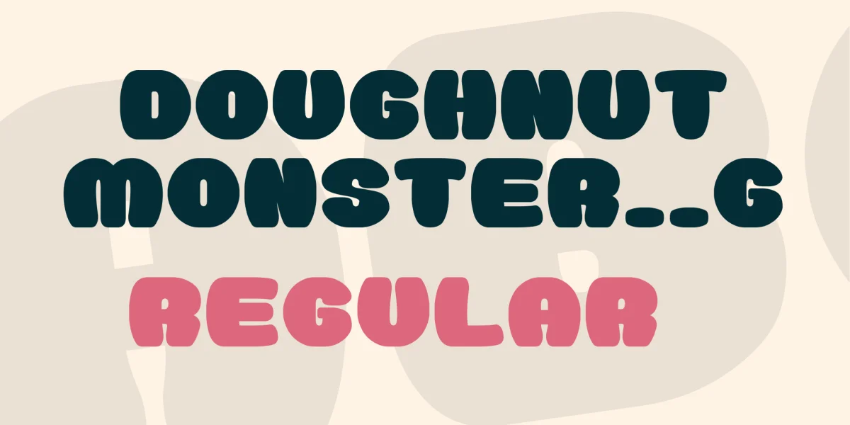 Doughnut Monster__G Font