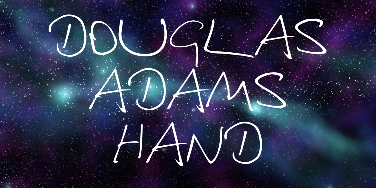 Douglas Adams Hand Font