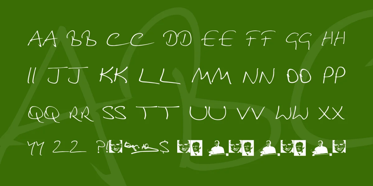 Douglas Adams Hand Font preview 4