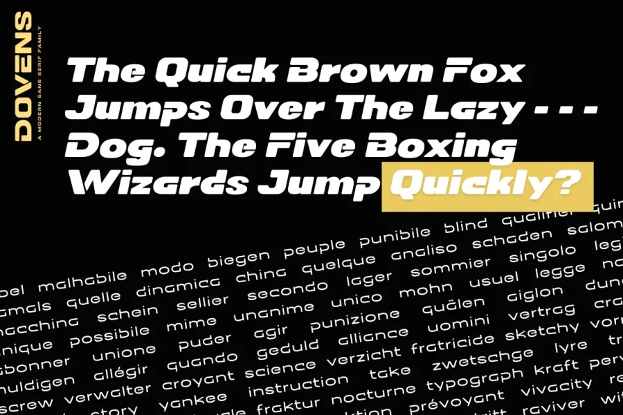 DOVENS Personal Use Font Family preview 5
