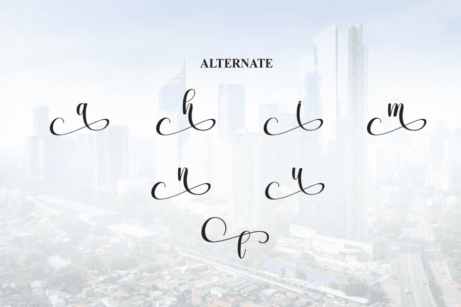 Downtown Font preview 8