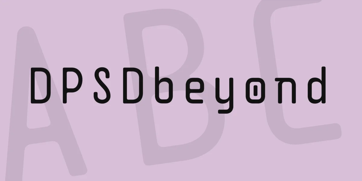 DPSDbeyond Font