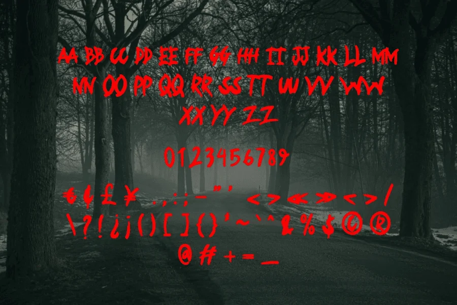 Dracutaz Font preview 2