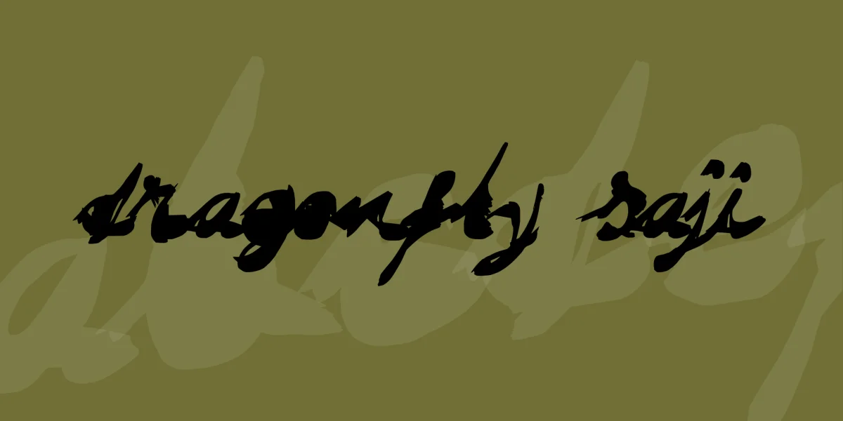 DRAGONFLY saji Font