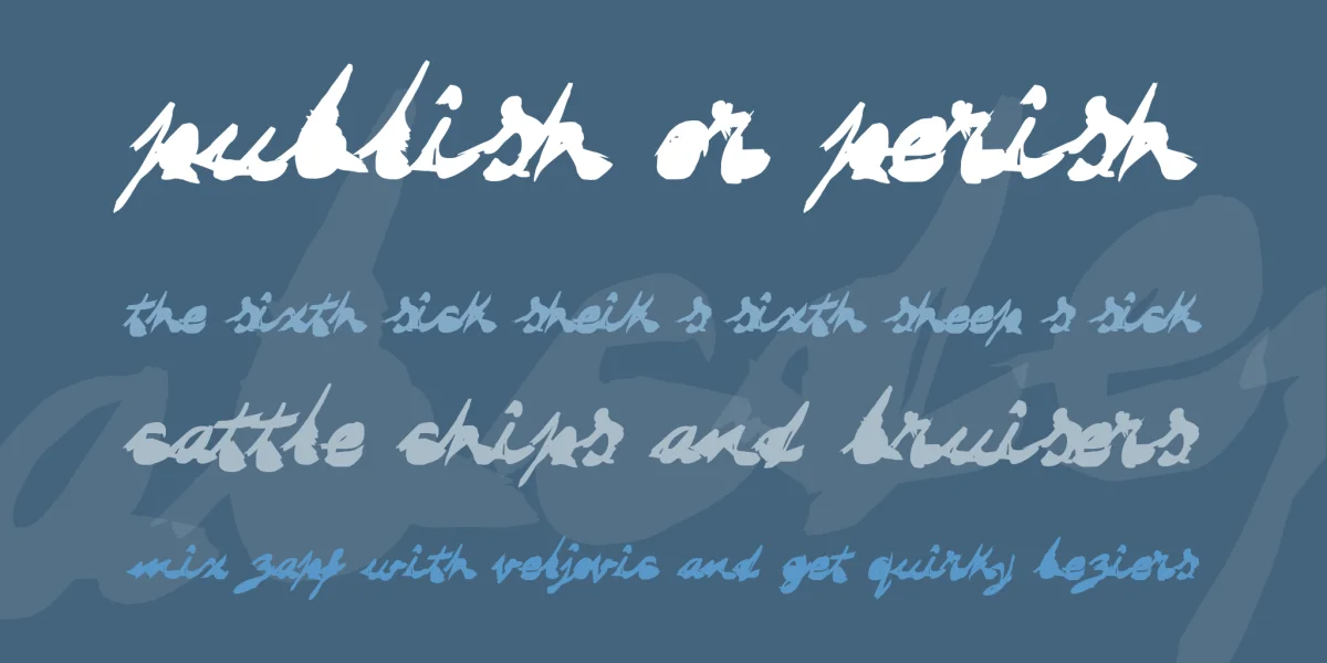 DRAGONFLY saji Font preview 2