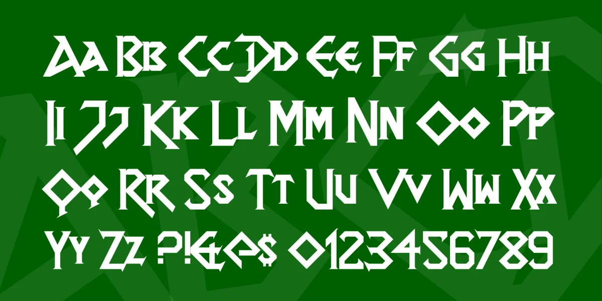 Dragon Slapper Font preview 3