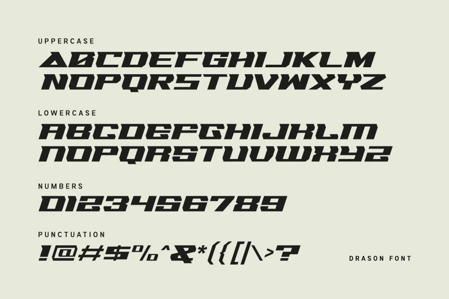 Drason Demo Font preview 2