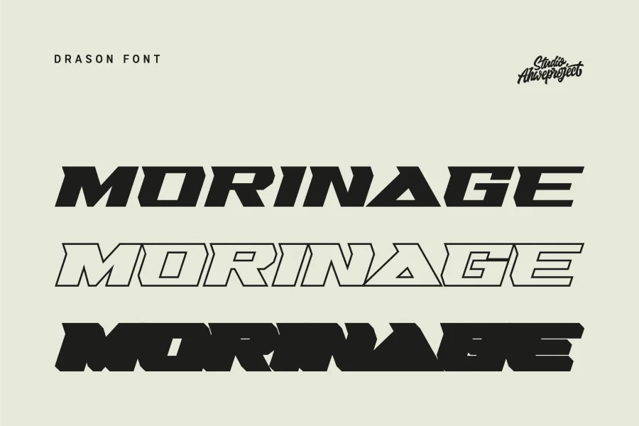 Drason Demo Font preview 3