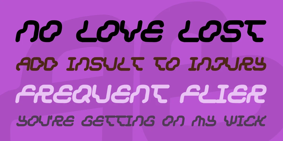 Dream machine Font preview 2