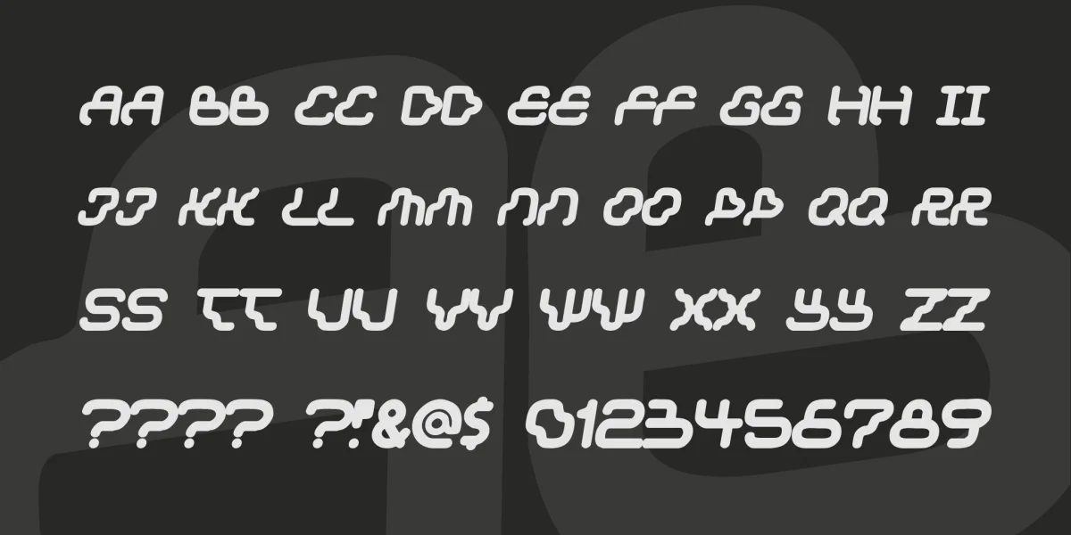 Dream machine Font preview 3