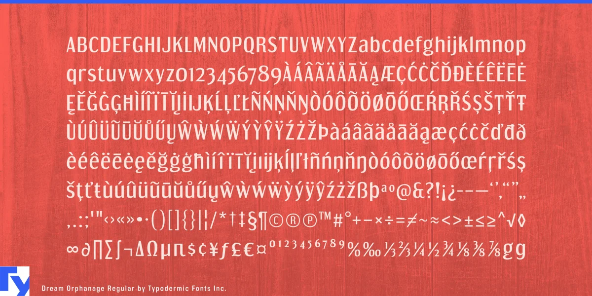 Dream Orphanage Font preview 7
