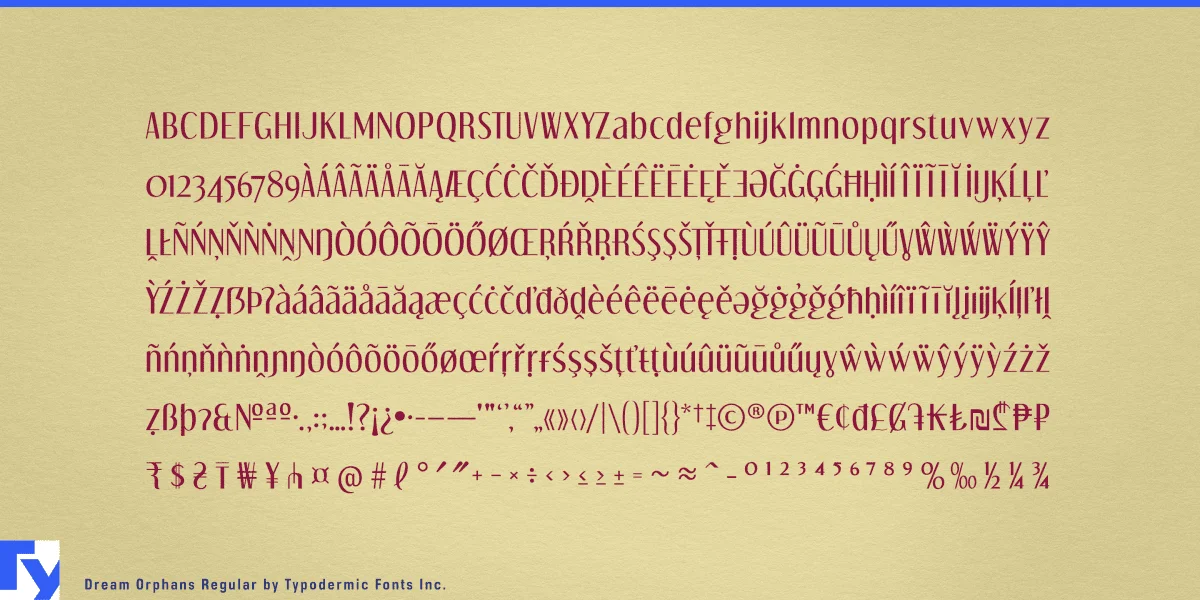 Dream Orphans Font Family preview 6